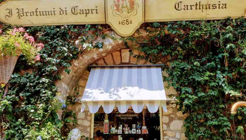 Carthusia perfume in Capri travel guide nancy aiello tours