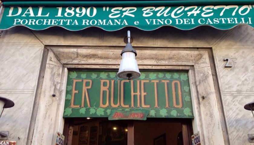 Er Buchetto one of best Rome traditional restaurants to eat local foods