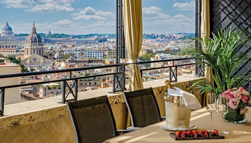 the Hotel Hassler is in one of the best areas for stay in Rome